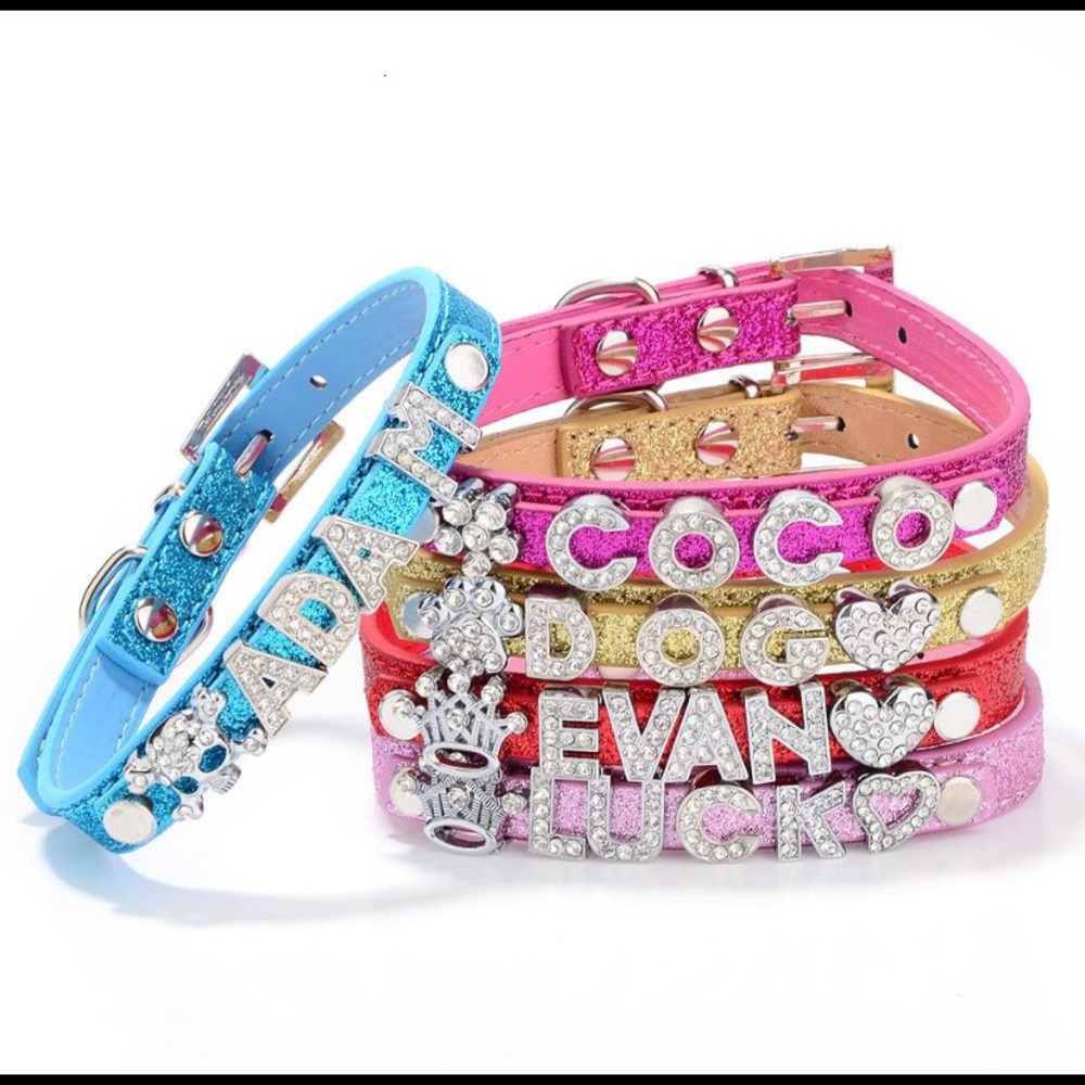 🐾 Customizable Rhinestone Pet Collar 🐾